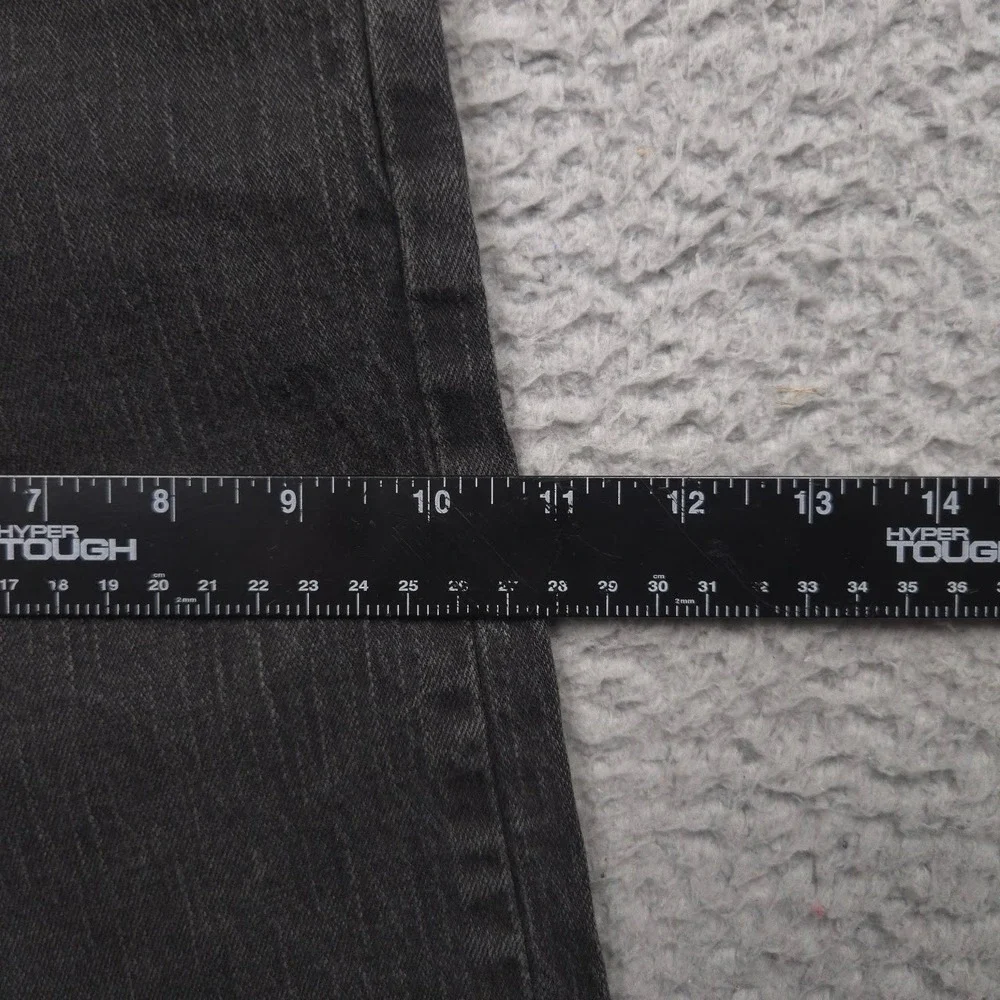 Levi's 514 Straight Jeans Men 32x30 Black Stretch Denim Low Rise Red Tab